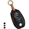 OFF WE GO Cover Chiave in Pelle Guscio Chiavi per Display LCD BMW 5er 6er 7er 8er G01 G02 G05 G07 X3 X4 X5 X7 730li 740li 750li 760li Custodia Coprichiave con Portachiavi Macchina Copri Chiavi, Nero