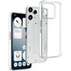 REY Cover in Gel TPU Trasparente per Nothing Phone 3A Lite, Ultra Sottile 0,33 mm, Morbido Flessibile, Custodia Silicone