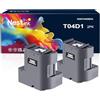 Nestink T04D1 C13T04D100 Serbatoio Cassetta di Manutenzione Compatibile con ET-4750, ET-3750, ET-3700, ET-M3180, ET-M3170, ET-M3140, ET-M2170, ET-M2140, ET-M1180, ET. M1170 , stampante ET-M1140 (2
