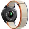NotoCity Cinturino per Instinct 2X/2X Solar 50mm, 26mm Sportivo in Nylon Cinturino per Garmin Instinct 3 Solar/AMOLED 50mm, Instinct 2X/3 Solar Tactial 50 mm(Beige Arancione)