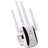 HOSAYA WiFi Extender Repeater Booster per aree fino a 10.000 sq.ft e 50 dispositivi, 4 antenne WiFi esterne, 1 porta RJ45, WPS, setup semplice con un solo tasto