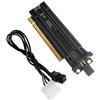Psdndeww PCIe Rama X16 a X8 PCIE4.0 X16 1 in 2 Gen4 scheda 4P porta di alimentazione split adattatore di espansione per PC
