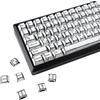 YMDK Set completo di 136 copritasti Manga bianco nero stile minimalista fumetto Anime Dye Sub PBT Cherry profilo per tastiera meccanica MX