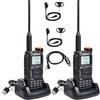 UAYESOK QUANSHENG UV-K5 Walkie Talkie a lungo raggio con auricolare e cavo di programmazione VHF UHF 200 canali radio portatile ricaricabile professionale AM/FM/DTMF, VOX, Frequenza copia, NOAA Meteo
