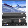 GKRONG 4-in4-out HDMI Video Wall Controller 2x2, supporto 4K ingresso TV Wall Controller, 1080P uscita TV Wall Processor, 180 gradi ruotare 1x2, 1x3, 1x4, 2x2, 2x1, 3x1x4x1