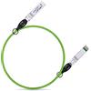 ipolex Cavo in Rame 10G SFP+, DAC SFP+ Verde, Cavo in Rame ad Attacco Diretto 10GBASE-CU, Cavo Twinax passivo 10Gb/s Compatibile con Cisco, Ubiquiti, Meraki, Mikrotik, Intel etc. 1-Metro, 1-Pack.