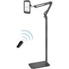 VOLTIFYMAX Supporto da pavimento per tablet con giradischi Kindle, supporto regolabile per tablet per accessori Kindle, iPad/Mini/Pro Phone, Samsung Galaxy, regalo per ereader, dispositivi da 4,7 a 13