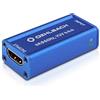 Oehlbach - Ripetitore UltraHD (amplificatore di segnale HDMI per segnali UltraHD, HDR, Dolby Vision, 4K con 60Hz, HDCP 2.2), colore: Blu cobalto