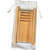 iplusmile Sgabello per Chitarra Classica in Legno Marrone Pieghevole e Portatile con Borsa, Leggero e Pratico, per Soggiorno e Ufficio