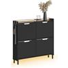 SoBuy Scarpiera con Luce LED Sensore 19 cm Ingresso