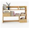 GTYMTTX Mensola Scrivania da Appoggio con Cassetti e Vani, Libreria da Scrivania Salvaspazio per Organizzare la Tavola, Scaffale da Scrivania Robusto per Casa e Ufficio 60/80x17x80cm(Size:60x17x80CM)