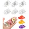 EPODA Mini stampo in silicone per tartaruga, 6 stampi 3D per resina, resina epossidica, gesso e cemento, stampi flessibili per accessori fai da te, decorazione da giardino e paesaggio in miniatura