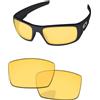 PapaViva Lenti di ricambio per occhiali da sole Oakley Crankshaft OO9239 60 mm, Hd Giallo, Crankshaft