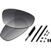 Saucer Set di lenti di ricambio e gomma per occhiali da sole Oakley Juliet., (High Defense - Grey Gradient Tint Polarized), Taglia unica