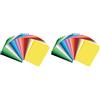 Folia Cartoncino A5, 300 g/m2, 25 colori assortiti, nero (Confezione da 2)