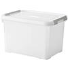 Curver Handy Plus - Scatola portaoggetti Multifunzione da 20 l, 100% Riciclata, per Camera da Letto, Ufficio, Garage, capannone, Lavanderia, Chiusura Rapida con Maniglie, 29 x 40 x 25 cm, Colore: