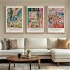 Cuspin Grande decorazione artistica da parete con cornice Matisse per soggiorno, 3 pezzi, arte astratta colorata su tela per pareti, retrò vintage, grande matisse, famosi, paesaggi, stampe per corridoio