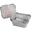 Homéa, Set di 10 vassoi in alluminio, 0,5 l, 15 x 12 x 5 cm