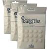 Cereria Di Giorgio - 15 Bolle di Cera Adesive - Ideale per fissare le candele nei candelieri (Confezione da 3)