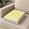 Byour3 - Copritutto Fantasia Multiuso Telo Arredo 100% Cotone Copridivano Soggiorno Salone Copriletto Copritavolo Divano 3 Posti Letto Matrimoniale Tovaglia Lavabile (Damascato Giallo, 230x275 cm)