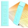 Gritin Luce per Lettura Libri a Letto Ricaricabile, 7 LED Luce Lampada da Lettura per Libro con Clip, 3 Temperature Colore, 5 Luminosità & Oscuramento Continuo per Libro Notturna-Blu