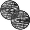 Dakexiong 2 Pcs Filtro da Doccia per Capelli, Raccoglitore Capelli da Scarico Doccia 118mm (4.65 pollici) Per Copertura e Protettore di Scarico, Tappo Raccogli Capelli per Bagno, Vasca da Bagno e Cucina,Nero