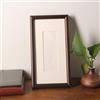 Grewod Porta Foto 15x30 cm, Noce, Cornice Foto in Legno, Rettangolo, da Tavolo e da Parete, Orizzontale e Verticale
