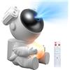 MYSTILUCK LED Astronauta Proiettore Stelle, Lampada Notturna Galassia Spaziale con Timer, Telecomando, Cielo Stellato Soffitto Luce per Camera da Letto, Regalo per Bambini e Adulti