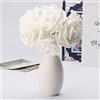 Tutoy 7Pcs Artificial Bouquet di Schiuma Glitter Artificiali Fiori Matrimonio Nuziale Partito Decor DIY Rose - Bianco