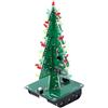 DONGKER Kit elettronico per albero di Natale, kit fai da te per albero LED 3D, 3 colori, parti di circuiti flash, suite elettronica divertente, regalo, kit LED per alberi di Natale