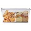 ZoeQide Contenitore per il pane in PET, 32,5 cm, con divisorio per cucina, pane toast