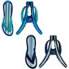 TRIXES 4PC Pinze per Asciugamani da Spiaggia a Righe a Forma di Infradito - Clip Sicure per Lettino Uso Interno ed Esterno - Pinza Grande Spiaggia Piscina Giardino