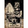 UNIFUN Schatzmix Blechschild Nostalgie Barber Shop Zeichnung Metallschild Wanddeko 20x30 cm Tin Sign Targa in Metallo, Lamiera, Multicolore