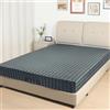 Lirex Satin Lenzuolo Adattabile, Tessuto in Poliestere Morbido e Setoso, Confezione Profonda 36 cm con Angoli Elasticizzati, 160 x 200 x 36 cm, Strisce Grigio Scuro