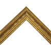 Artecentro cornice in legno classica per diploma- laurea- certificato - foto - grafica cornice artigianale con o senza passepartout vari formati e colori (35 x 50 + passepartout, oro)