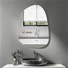 Sqinor Specchio Irregolare da Parete Moderno - Specchio Adesivo Asimmetrico Specchi Decorativi da Parete per Soggiorno, Bagno, Camera Da Letto, Ingresso