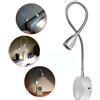 FIFILARY Lampada da lettura,LED luce da letto con montaggio a muro, luce notturna in alluminio,bianco-caldo,200LM/3000K/3W,angolazione del fascio luminoso:30°,lunghezza del braccio:38cm (argento, 1 pezzo)