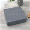 FANSU Cuscino per Seduta in Memory Foam Comfort, per Supporto Lombare e Yoga, per Fianchi, Coccige, Sgabello da Bar, Adatto per Casa, Seggiolino Auto, Sedia da Ufficio (45x45x8cm,Grigio Scuro)
