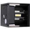 Generico Applique da Parete a LED Cubo 10W, 10x10x10 cm, Nero, Alluminio, Uso Interno ed Esterno