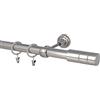 HDTL Kit Bastone per Tende in metallo 25mm Acciaio Inox Montaggio a Muro 360 cm Gaja