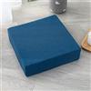 FANSU Cuscino per Seduta in Memory Foam Comfort, per Supporto Lombare e Yoga, per Fianchi, Coccige, Sgabello da Bar, Adatto per Casa, Seggiolino Auto, Sedia da Ufficio (50X50x8cm,Blu Scuro)