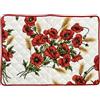 BOTTARO Tovaglietta all'americana trapuntata varie fantasie BOTTARO cm 49x34 (PAPAVERI)