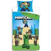 arlis Parure da letto Minecraft, copripiumino reversibile 140 x 200 cm, federa 65 x 65 cm (Parure copripiumino Minecraft)