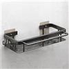 FOXWHALE Autoadesivo Porta Spugne da Cucina, Organizer per Lavello in Alluminio, Nessuna Perforazione Richiesta da Cucina Cestino Portaoggetti con Ganci e Portasciugamani per Riporre Spugne Spazzole Detersivo