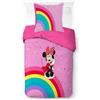Jay Franco Kids Disney Minnie Mouse Set di biancheria da letto - Biancheria da letto super morbida con fodera per cuscino, SOLO FONDINA, trapunta non inclusa, Multicolore, 2 pezzi, letto singolo