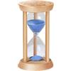 SuLiao Clessidra in Vetro Timer, Clessidra 1 Minuto in Legno, Clessidra Piccola Blu per Bambini, Timer a Sabbia, Decorazione da Tavolo, Adatta per Cucinare, Lavarsi i Denti, Imparare, Timer per Giochi