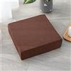 FANSU Cuscino per Seduta in Memory Foam Comfort, per Supporto Lombare e Yoga, per Fianchi, Coccige, Sgabello da Bar, Adatto per Casa, Seggiolino Auto, Sedia da Ufficio (50X50x8cm,caffè Scuro)