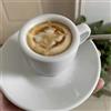 ROCILB Set di Tazze da caffè Espresso in Porcellana da 50 ml, Tazze da Cappuccino, Tazze da caffè Espresso con piattino, Accessori per caffè delicati