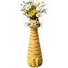 Generico Vaso Gatto Strana Realizzato Mano, 5X19CM Carinos Vaso Ornamentale Gatto Resina, Divertente Piccoli Vasi Forma Animale per Fiori, Novità Vasos Decorativo Strana Gattinos, per Decorazione Casa