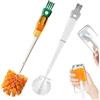 YTSMFL 5 in 1 Spazzola per Bottiglia con Manico Lungo, Spazzola Multifunzionale Adatto a Tutti I Tipi di Bicchieri Bottiglie D'acqua, può Pulire Bocche di Tazze